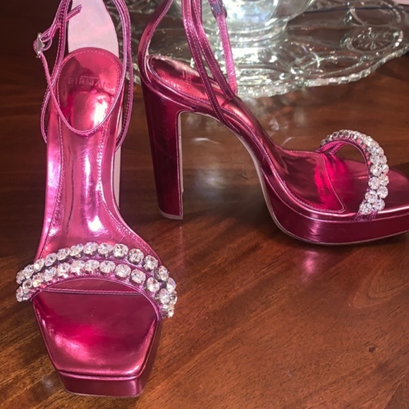 ALEXANDRE BIRMAN 725 Lenny Crystal Embellished Platform Sandals - Picture 4 of 14